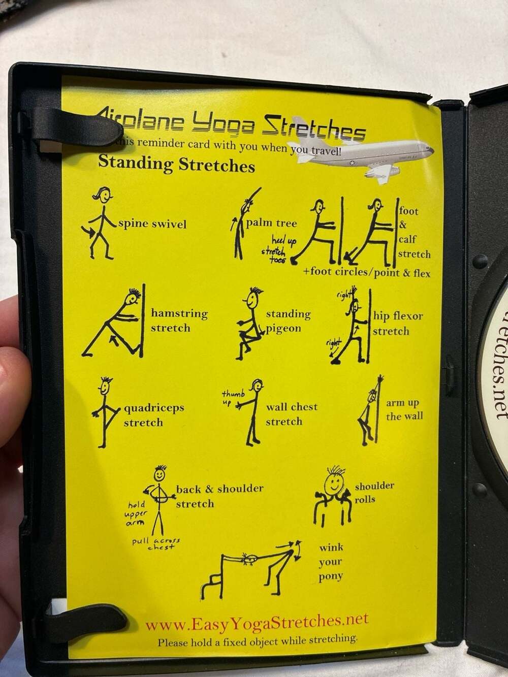 Easy Yoga Stretches for Home, Office & Travel DVD by Audrey Walzer with Reminder - Picture 4 of 4